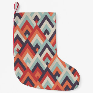 Geometric Rhombus: Vintage Colourful Pattern. Small Christmas Stocking