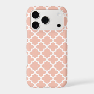 Geometric Rose Gold Quatrefoil Pattern