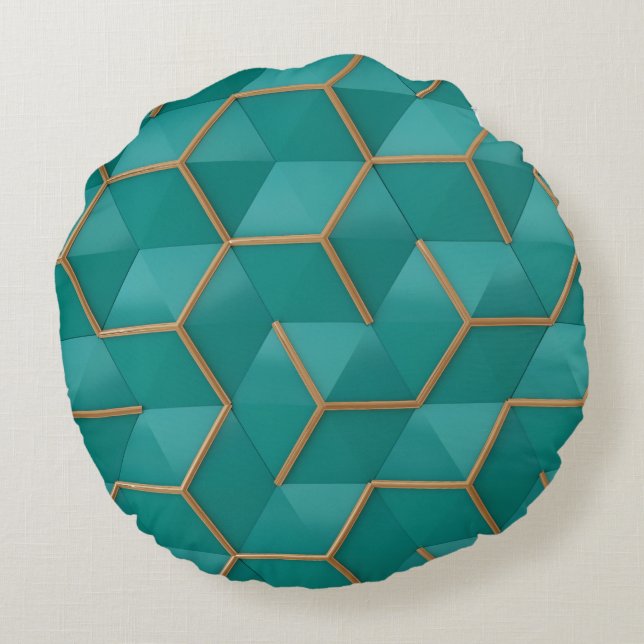 geometric round cushion (Back)