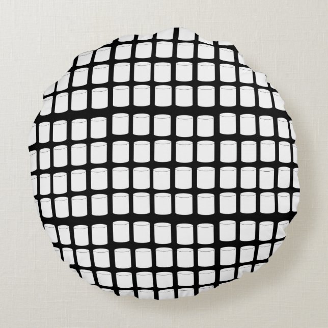 Geometric  round cushion (Back)
