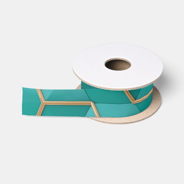 geometric satin ribbon (Spool)