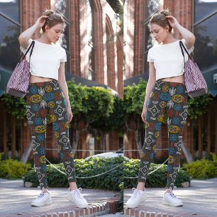 geometric scandinavian leggings