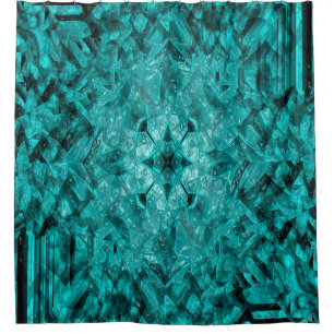 Geometric Sea..... Shower Curtain