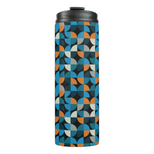 Geometric seamless mosaic tiles pattern, backgroun thermal tumbler