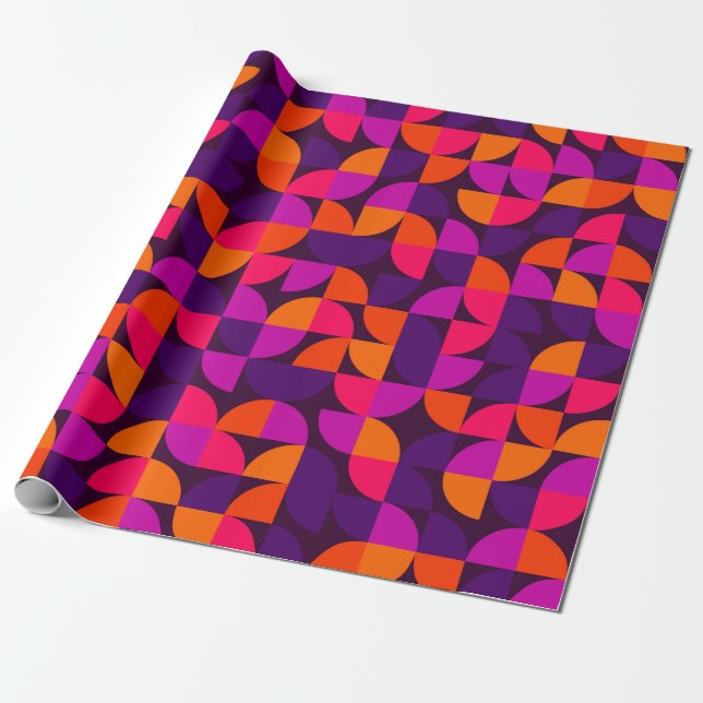 Geometric seamless pattern. Abstract vintage vinta Wrapping Paper (Unrolled)