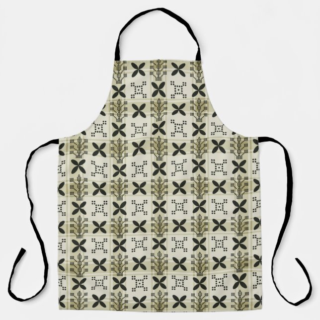 Geometric Seamless pattern background. Batik desig Apron (Front)