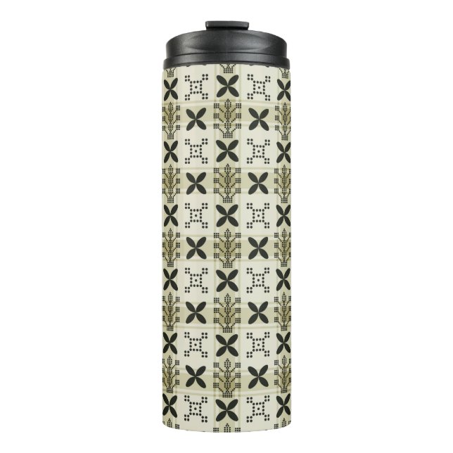 Geometric Seamless pattern background. Batik desig Thermal Tumbler (Front)
