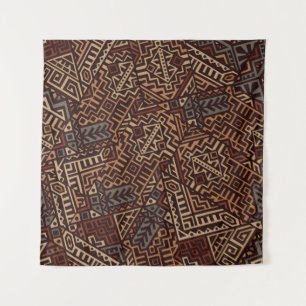Geometric seamless pattern created in trendy ethni tapestry