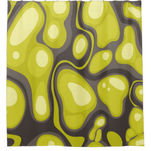 Geometric seamless pattern from spots. Abstract ca Shower Curtain