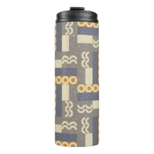 Geometric seamless pattern in retro style . Modern Thermal Tumbler