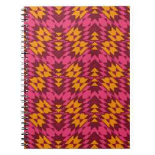 Geometric seamless pattern notebook