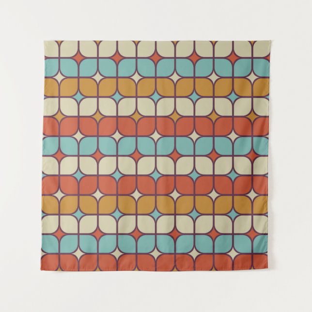 Geometric seamless pattern, vintage style. tapestry (Front)
