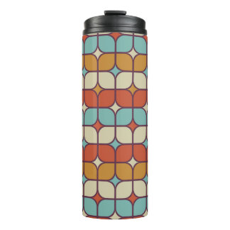 Geometric seamless pattern, vintage style. thermal tumbler