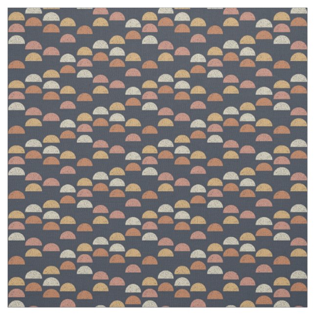 Geometric Semi Circle Pattern Fabric (Swatch)
