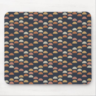 Geometric Semi Circle Pattern Mouse Mat