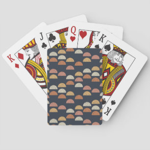 Geometric Semi Circle Pattern Playing Cards