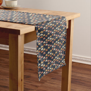 Geometric Semi Circle Pattern Short Table Runner