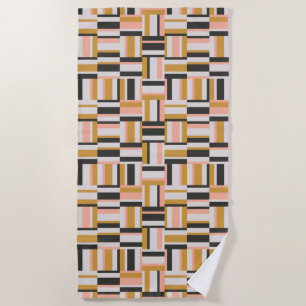 Geometric Shape Pattern Beach Towel