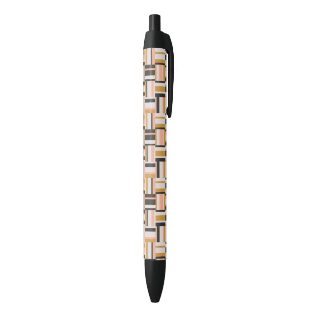 Geometric Shape Pattern Black Ink Pen (Bottom (Vertical))