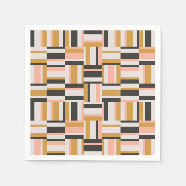 Geometric Shape Pattern Napkin (Front)