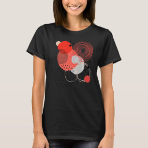 Geometric Shapes Abstract Modern Circles and Dots T-Shirt