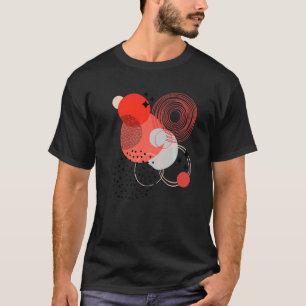 Geometric Shapes Abstract Modern Circles and Dots T-Shirt