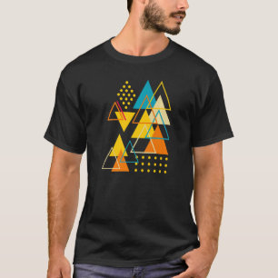 Geometric Shapes Abstract Modern Vintage Triangles T-Shirt