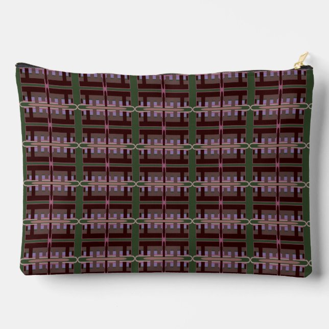 Geometric Shapes Accessory Pouch (Back)