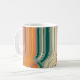 Geometric Shapes and Vibrant Colors Wall Art Print Coffee Mug