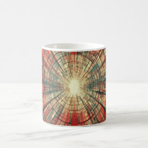 Geometric Shapes and Vibrant Colors Wall Art Print Coffee Mug