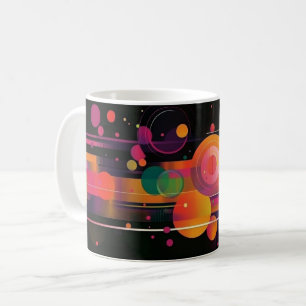 Geometric Shapes and Vibrant Colours Wall Art Prin Coffee Mug