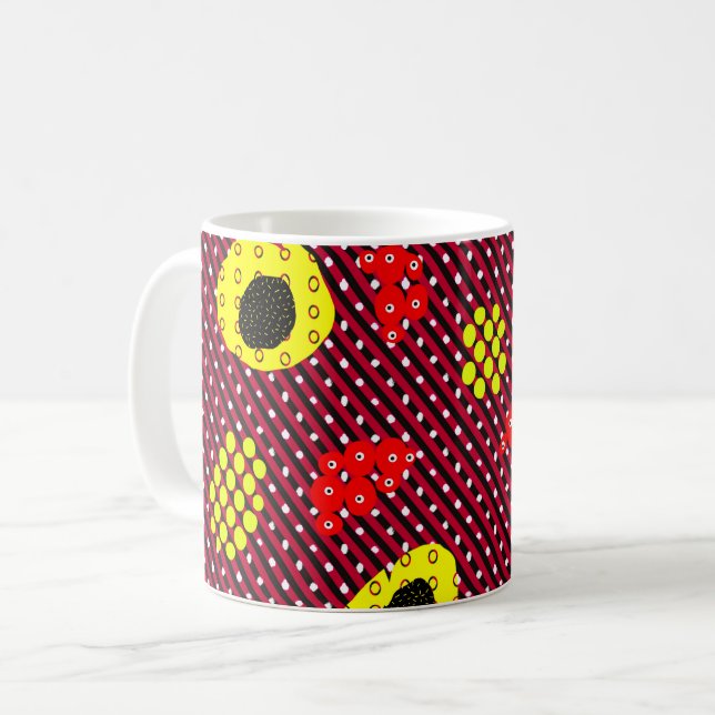 Geometric shapes coffee mug (Front Left)