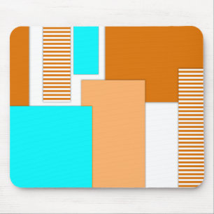 Geometric shapes cut out of paper mouse mat