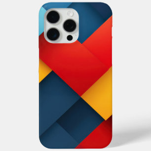 Geometric shapes in vivid colours iPhone 15 pro max case