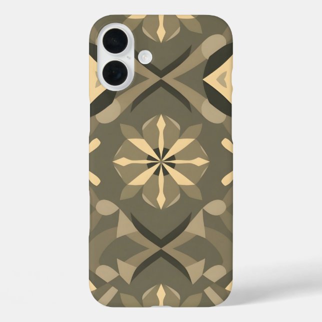 Geometric Shapes iPhone16 Case - Stylish Home Deco (Back)