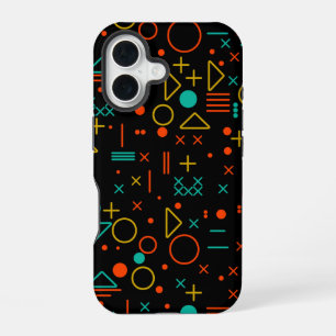 Geometric shapes iPhone 16 case