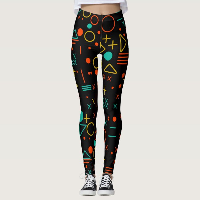 Geometric shapes leggings (Front)