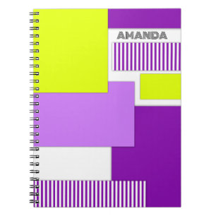 Geometric shapes made of multicolored paper notebook