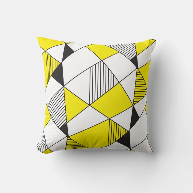 Geometric Shapes: Minimalist Seamless Pattern. Cushion (Front)