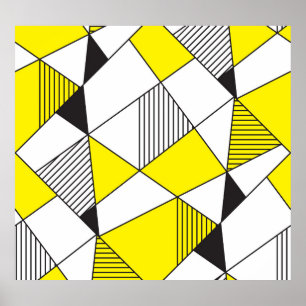 Geometric Shapes: Minimalist Seamless Pattern. Poster