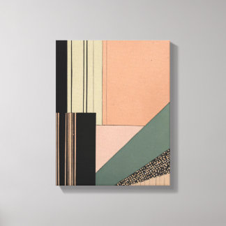 Geometric Shapes Modern Colourful Wrapped Art Canv Canvas Print