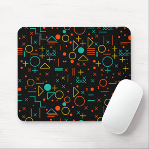 Geometric shapes mouse mat
