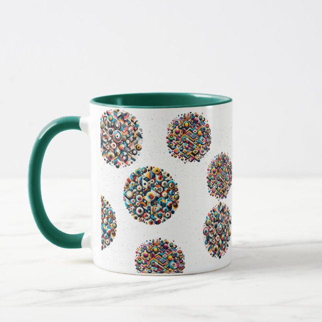 Geometric shapes mug (Left)