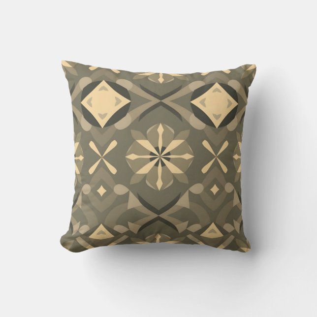 Geometric Shapes Pillow - Stylish Home Decor (Front)
