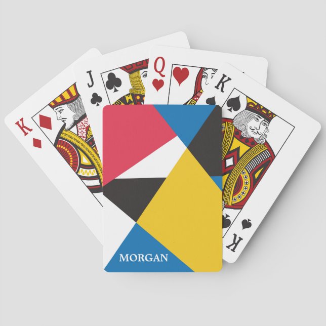 Geometric Shapes Playing Cards (Back)