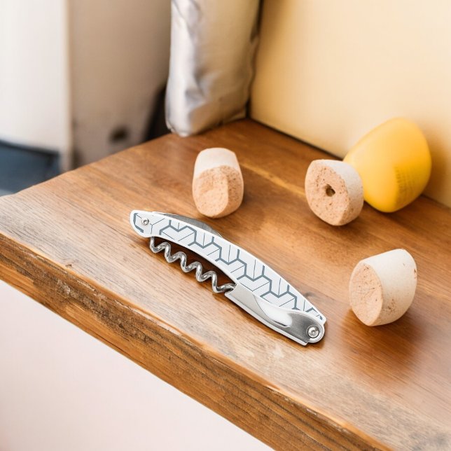 Geometric Shapes Seamless Pattern Corkscrew (Corkscrew Bottle Opener)