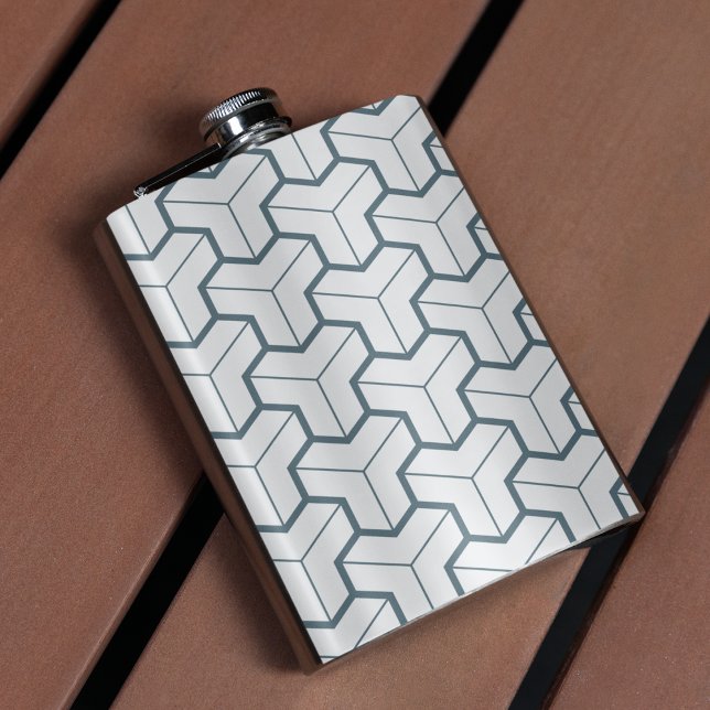 Geometric Shapes Seamless Pattern Hip Flask (flask)