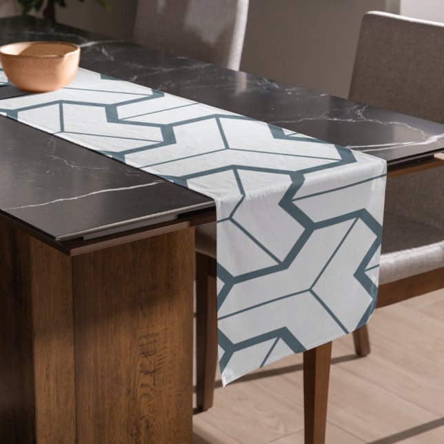 Geometric Shapes Seamless Pattern Long Table Runner (Table runner)
