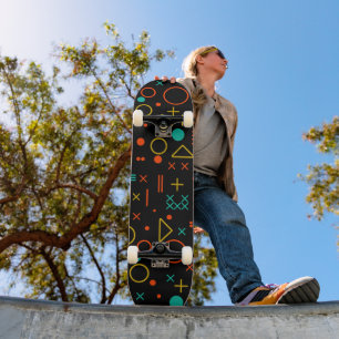 Geometric shapes skateboard