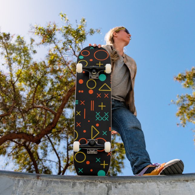 Geometric shapes skateboard (Outdoor 1)
